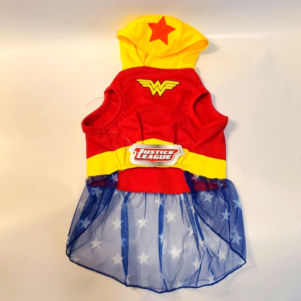 DC Justice League Wonder Woman Hooded Pet Costume (Various Sizes) NWT